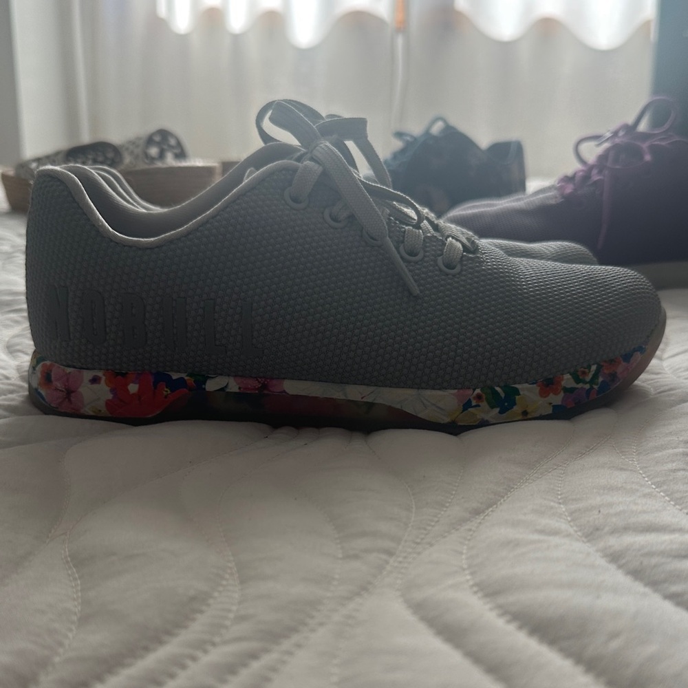 NOBULL Gray Floral Sole Sneakers
